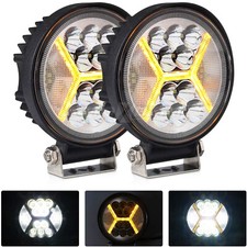 2.stk Rund 4.5 Zoll LED