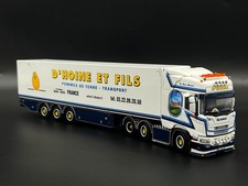 Scania R Highline CR20H 6x2 Kühlanhänger "D'Hoine" WSI LKW Modelle 1:50