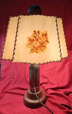 alte Tischleuchte , Lampe, Militaria Patriotisch Dekorativ, I. Weltkrieg Unikat 