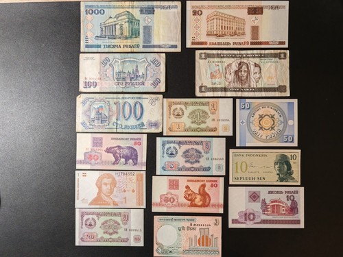 Banknoten aus aller welt - x,