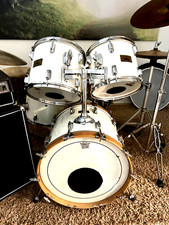 Fassbauweise TROYAN Shellset 20,12,13,16 pearl white Tama Superstar Hardware