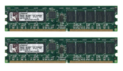 Kingston 2gb 2x1gb - ddr, pc2100r