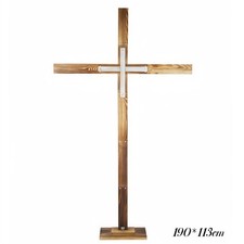 190cm Großes Holzkreuz