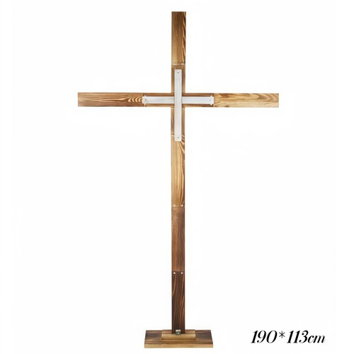 190cm großes holzkreuz - 190cm,