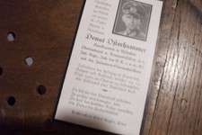 Soldatensterbebild osterhammer oberleutnant EK 1 2 sturmabzeichen münchen infant