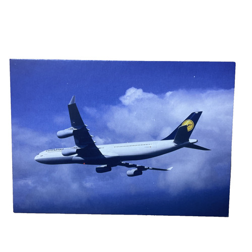 Postkarte flugzeug airline - flugzeug,