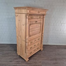 25433 Sekretär Gründerzeit 1880 massiv Kiefer Antik