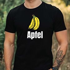 T-Shirt Herren Apfel Banane Witz Motiv Baumwolle Größe XS bis 5XL