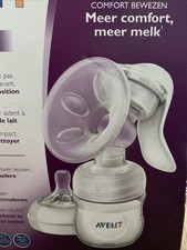 Philips Avent Komfort-Handmilchpumpe mit Flasche Sauger Natural B-Ware