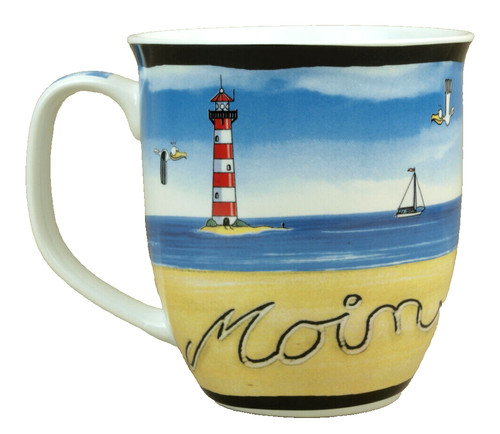 Kaffeebecher moin leuchtturm - kaffeebecher,