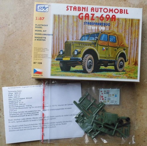 Stabsfahrzeug gaz 69a - , 1:87