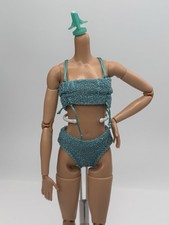 Barbie blauer glitzer Bikini