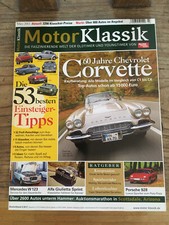 Motor Klassik Heft 3/2013, 60 Jahre Chevrolet Corvette, sehr guter Zustand.