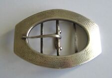 ALTE Große Gürtelschnalle - Gürtelschließe - Metall - Hammerschlag