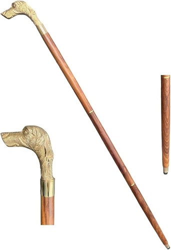 Vintage holz spazierstock - vintage,