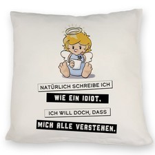 Engel kissen mit spruch - spruch,