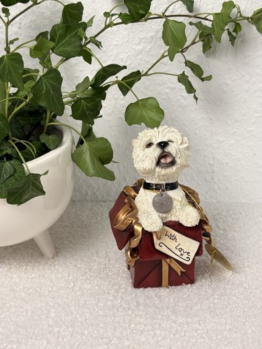 Vintage westie hundefigur - 🩵,