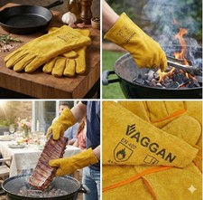 Grillhandschuhe Leder