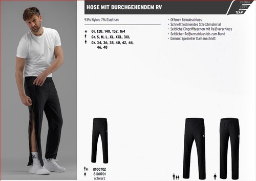 Erima hose durchgehender - erima,