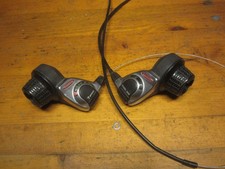 3x7-fach SHIMANO Dual SIS, SET DREHGRIFF SCHALTER kompl.m..Zügen