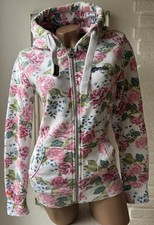 Superdry FLORAL Sweater-Jacke Sweatshirt-Kapuzenjacke Hoodie m. Blumen-Print S