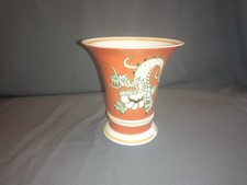Vase  Porzellan Schaubach Kunst Vase Drache Handgemalt