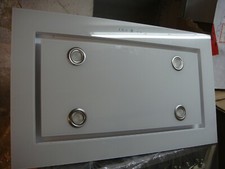 Dunstabzugshaube Deckenhaube EEK B Weißglas 850m³/h LED Einbau