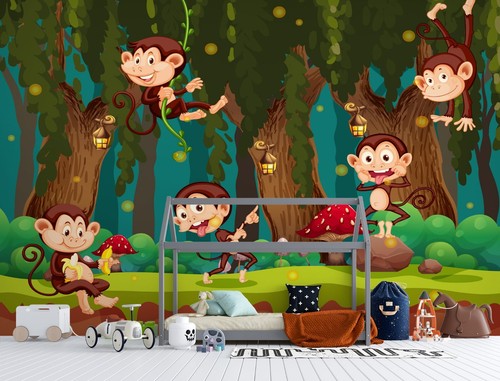 Cartoon affe q1074 tapete - 3d,