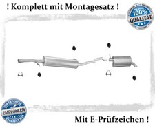 Auspuffanlage für VW Sharan 1.8 T 20V Auspuff Mitteltopf Endtopf Montagesatz