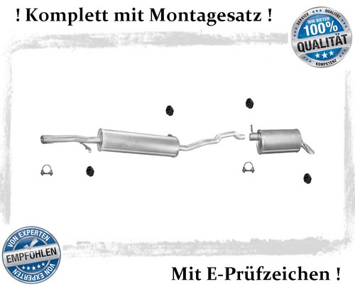 Auspuffanlage für sharan - für, vw