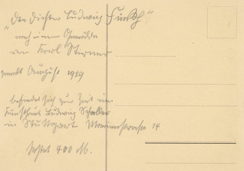 Karl stirner autograph - stirner,