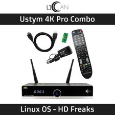 Combo Receiver Linux Ustym 4K PRO UHD Enigma 2 (DUAL OS) ( Open HD Freaks )
