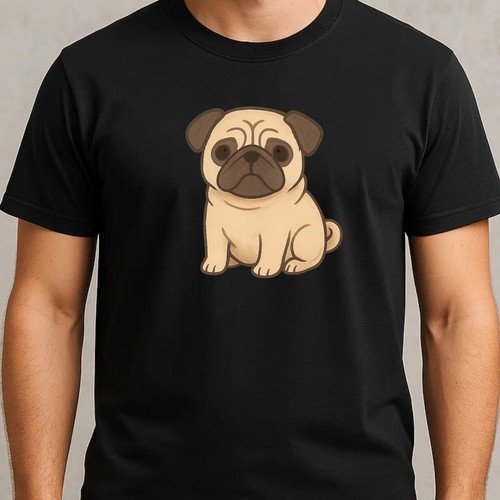 Shirt mops motiv - mops, –lustiger