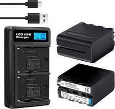 2x 8800mAh NP-F970 Akku + Dual