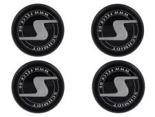✅ 4x Nabenkappen Schmidt Revolution SC3 schwarz-3D flache Nabenkappe ersetzt SC1