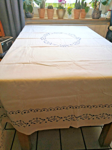 Blaudruck tischdecke indisch - blaudruck,