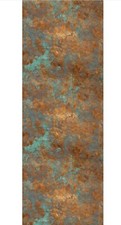 Vinyltapete Fototapete Wallprint rostgold petrol selbstklebend 90 x 250cm Tapete