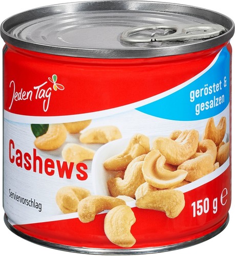 Jeden tag cashews geröstet - tag,