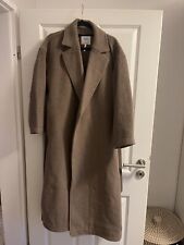 Oversized Mantel Wollmantel Maxi Object Braun Taupe 