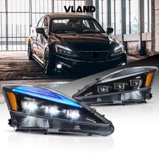 VLAND Voll LED Scheinwerfer für 2006-2013 Lexus IS250 IS350 ISF Startup Blue DRL