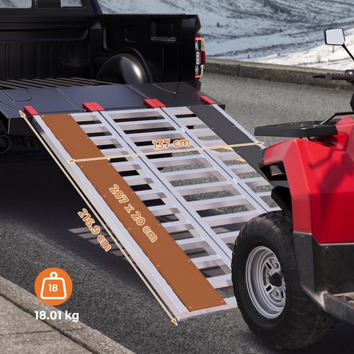 Alu auffahrrampe 217cm - alu,