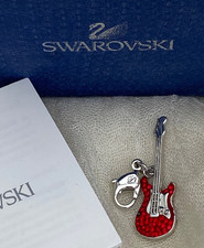 E-Gitarre mit Swarovski Kristall Rock Musik Musical Halskette Schmuck