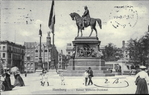 Postcard hamburg kaiser - hamburg,,