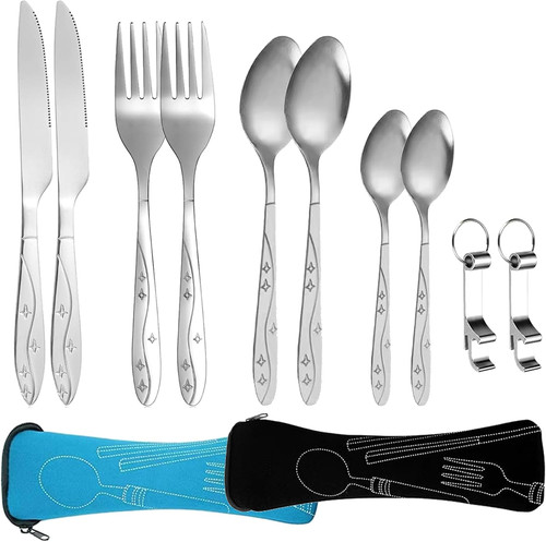 Campingbesteck set für - campingbesteck,