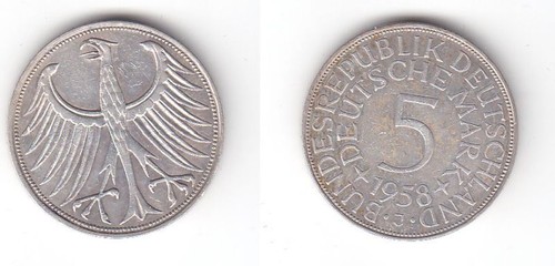 Mark silbermünze kursmünze - mark,