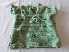 Puppenkleid aus den 60er Jahren handgestrickt