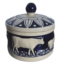 Alte Dose mit Deckel Kuh Kühe