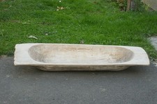 Alte Holzschale 116cm Hundebadewanne Holztrog Teigmolter Backtrog Teigtrog