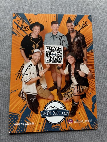 Autogrammkarte voxxclub - voxxclub, *