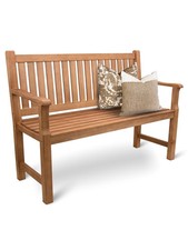 Gartenbank aus Holz 120cm